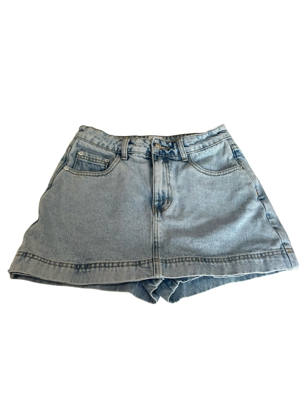 Princess Polly Light Blue Denim Women’s Micro Skort Sz 4